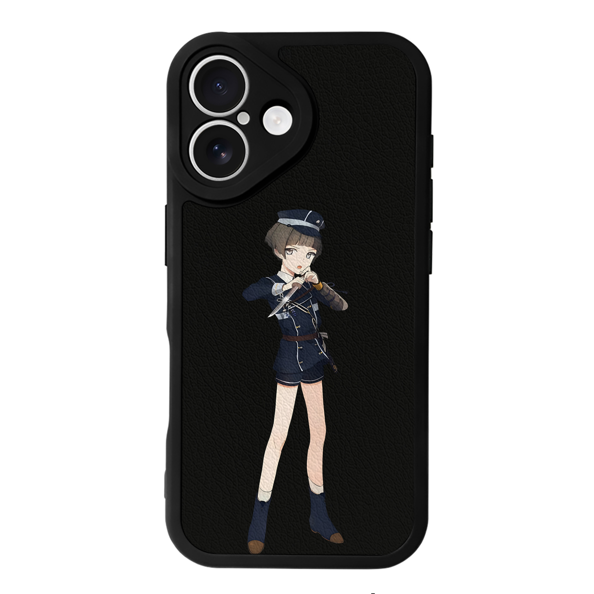 （画像用） 刀剣乱舞 Touken Ranbu 【iPhone 16シリーズ対応】シリコンスマホケース（レザー調） 材質：シリコン